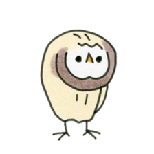 Hand-painted Owl's sticker #6249857