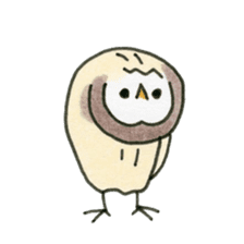 Hand-painted Owl's sticker #6249857