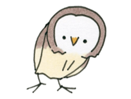 Hand-painted Owl's sticker #6249858