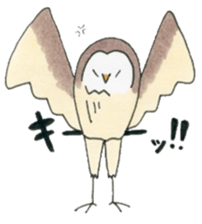 Hand-painted Owl's sticker #6249861