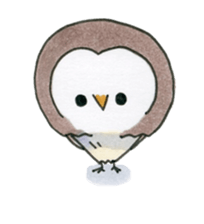Hand-painted Owl's sticker #6249864