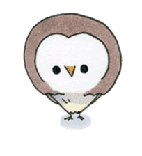Hand-painted Owl's sticker #6249864
