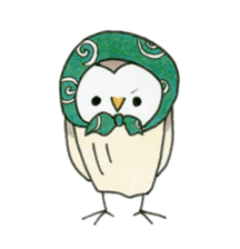 Hand-painted Owl's sticker #6249866