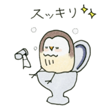 Hand-painted Owl's sticker #6249868