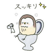 Hand-painted Owl's sticker #6249868