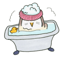 Hand-painted Owl's sticker #6249869