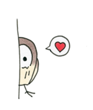 Hand-painted Owl's sticker #6249871