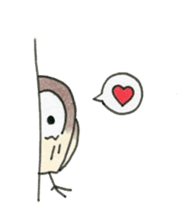 Hand-painted Owl's sticker #6249871