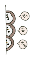 Hand-painted Owl's sticker #6249872