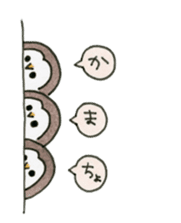 Hand-painted Owl's sticker #6249872