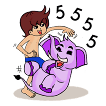 Bug Joi and his beloved elephant sticker #6250299