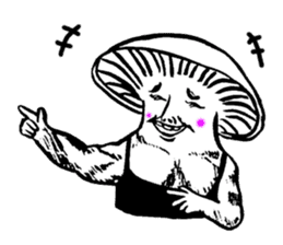 Muscle Mushroom sticker #6250882