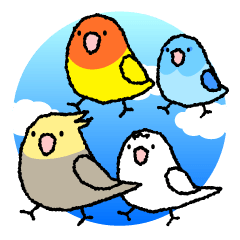 A lot of Birds "RERERERE parakeets"