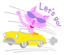 PinkyCat_Let's ask! sticker #6252022