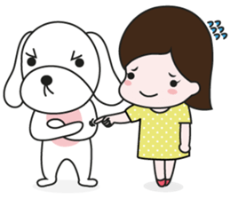 My lovely puppy, Wandoo sticker #6252380