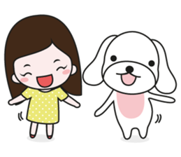 My lovely puppy, Wandoo sticker #6252381
