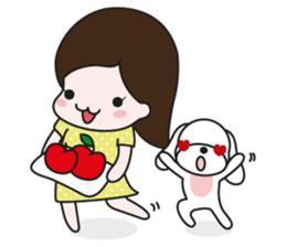 My lovely puppy, Wandoo sticker #6252383