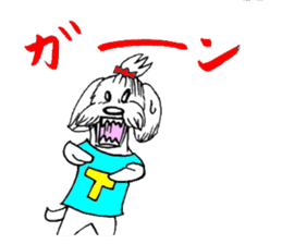 Maltese dog "Taro" mutters daily! sticker #6252660