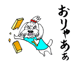 Maltese dog "Taro" mutters daily! sticker #6252672