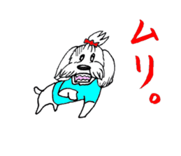 Maltese dog "Taro" mutters daily! sticker #6252678