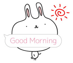 Relax rabbit - English ver. sticker #6252680