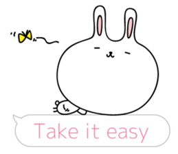 Relax rabbit - English ver. sticker #6252681