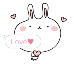 Relax rabbit - English ver. sticker #6252683