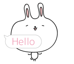 Relax rabbit - English ver. sticker #6252685