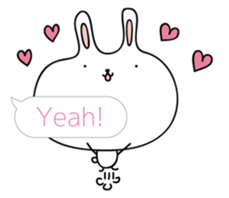Relax rabbit - English ver. sticker #6252686