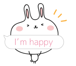 Relax rabbit - English ver. sticker #6252687