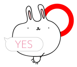 Relax rabbit - English ver. sticker #6252688