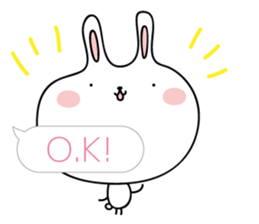 Relax rabbit - English ver. sticker #6252689