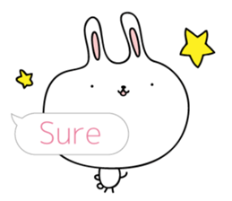 Relax rabbit - English ver. sticker #6252690