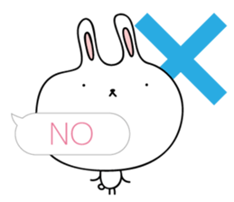 Relax rabbit - English ver. sticker #6252692