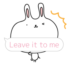 Relax rabbit - English ver. sticker #6252693