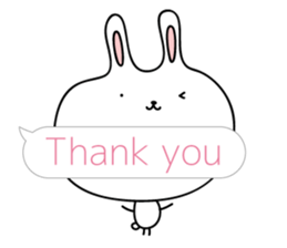 Relax rabbit - English ver. sticker #6252695