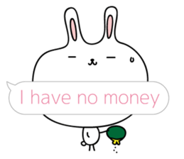 Relax rabbit - English ver. sticker #6252698