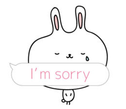 Relax rabbit - English ver. sticker #6252699