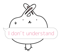 Relax rabbit - English ver. sticker #6252701