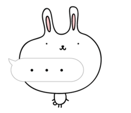 Relax rabbit - English ver. sticker #6252702