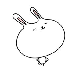 Relax rabbit - English ver. sticker #6252704