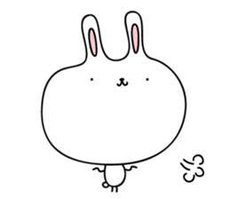 Relax rabbit - English ver. sticker #6252705