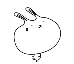 Relax rabbit - English ver. sticker #6252706