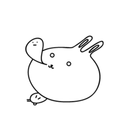 Relax rabbit - English ver. sticker #6252708