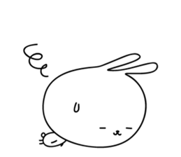 Relax rabbit - English ver. sticker #6252709