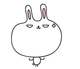 Relax rabbit - English ver. sticker #6252712