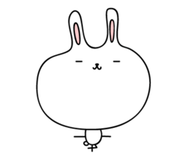 Relax rabbit - English ver. sticker #6252714