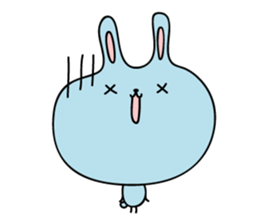Relax rabbit - English ver. sticker #6252717