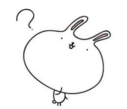 Relax rabbit - English ver. sticker #6252718