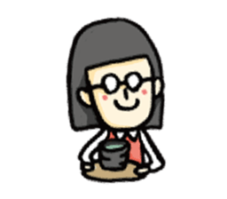 Glasses Office Lady sticker #6252722